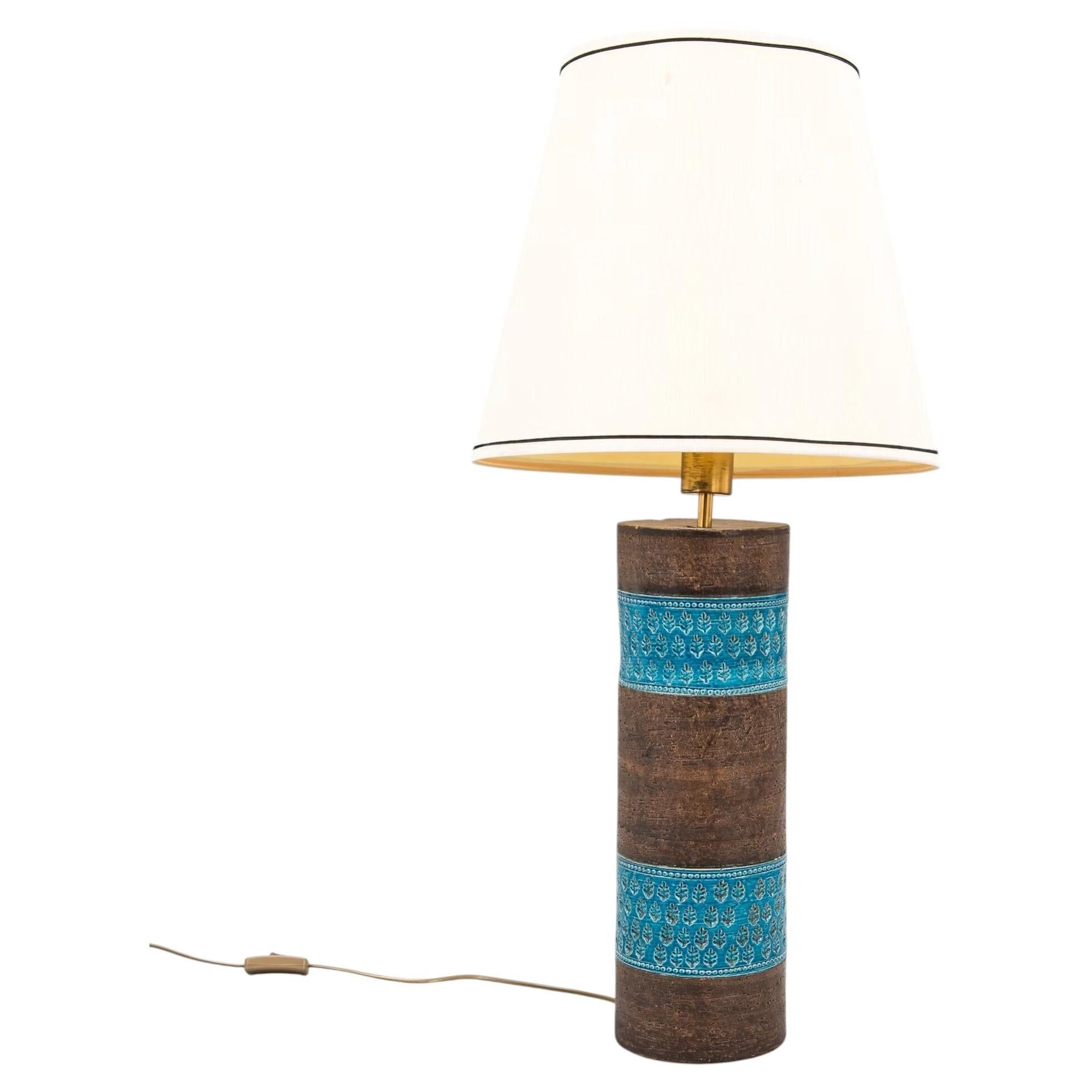 Aldo Londi Floor Lamp/Table for Bitossi ceramics Italy 1960 Signed