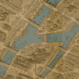 Paris 1960 plan coffee table