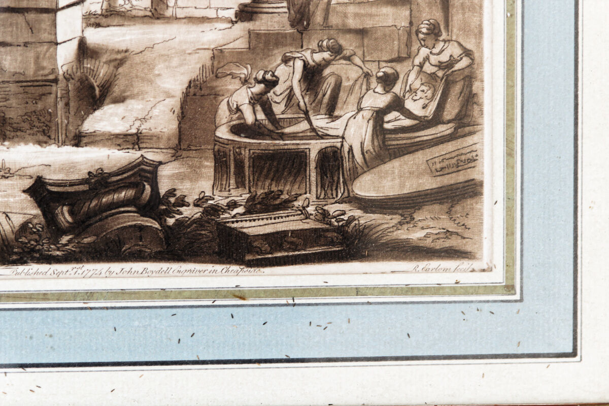Paire de gravures encadrées, Claude Lorrain