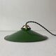 Pair of vintage industrial enamelled suspensions