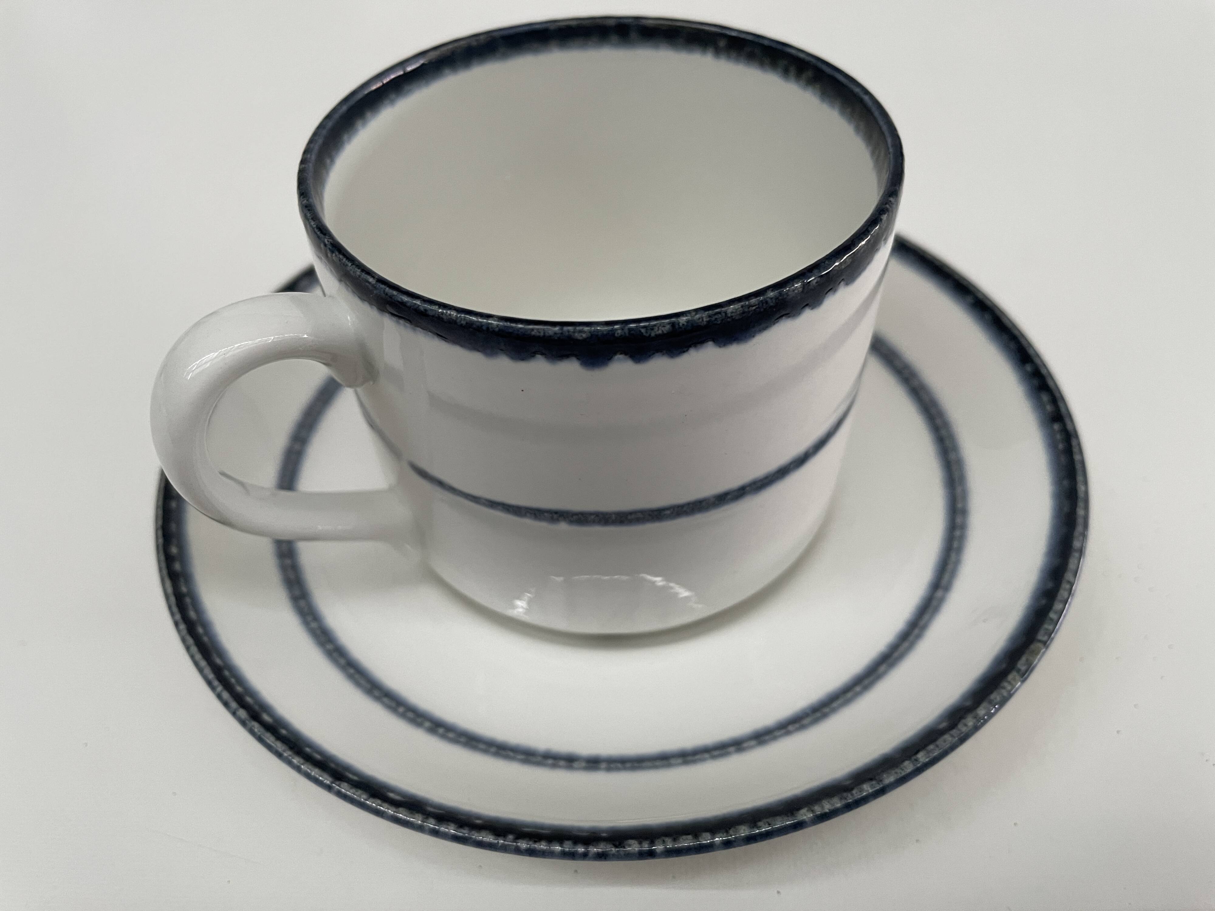 set of 7 coffee cups + saucers - vintage Rörstrand - Scandinavian design