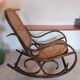 Rocking-chair en bois courbé