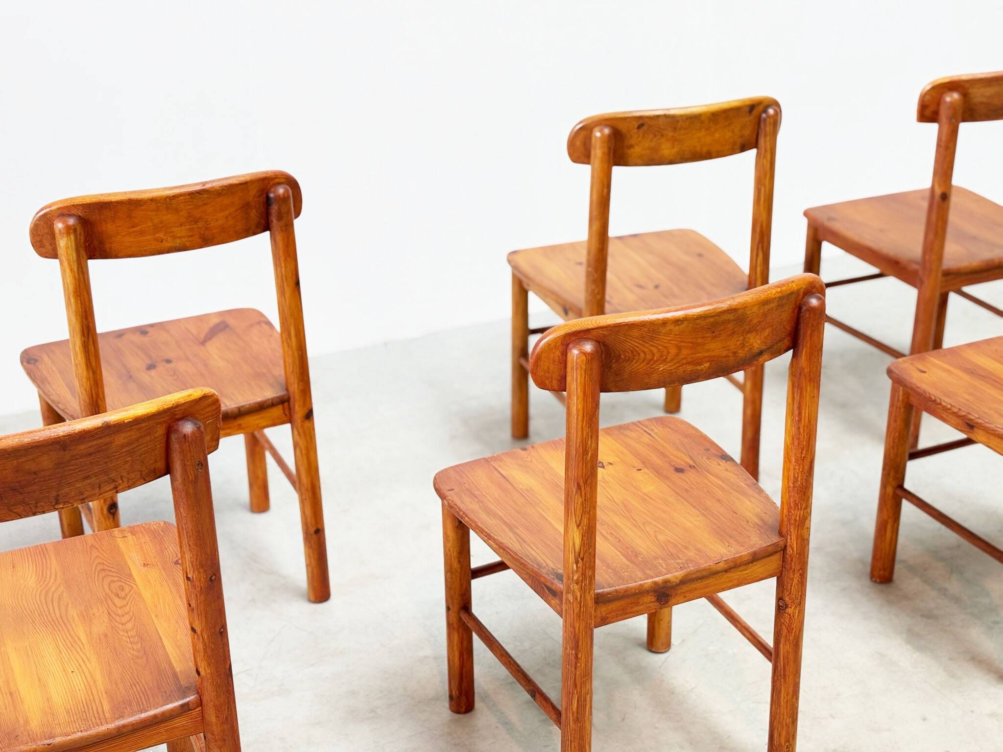 Ensemble de six chaises de salle à manger par Rainer Daumiller