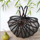 Vintage bamboo basket