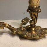 Pair of bronze candlesticks