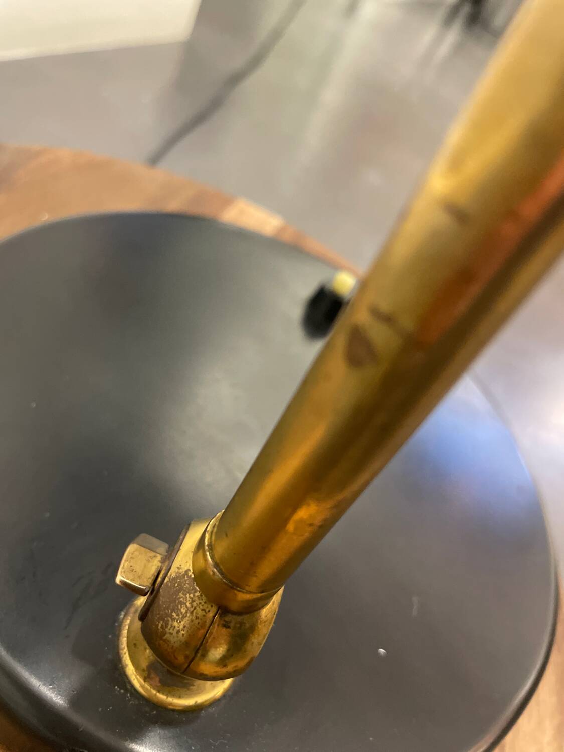 Vintage metal desk lamp, by Alfred Müller for Amba, 1950s