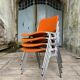 DSC 106 chair in orange by Giancarlo Piretti for Castelli, 1970s.