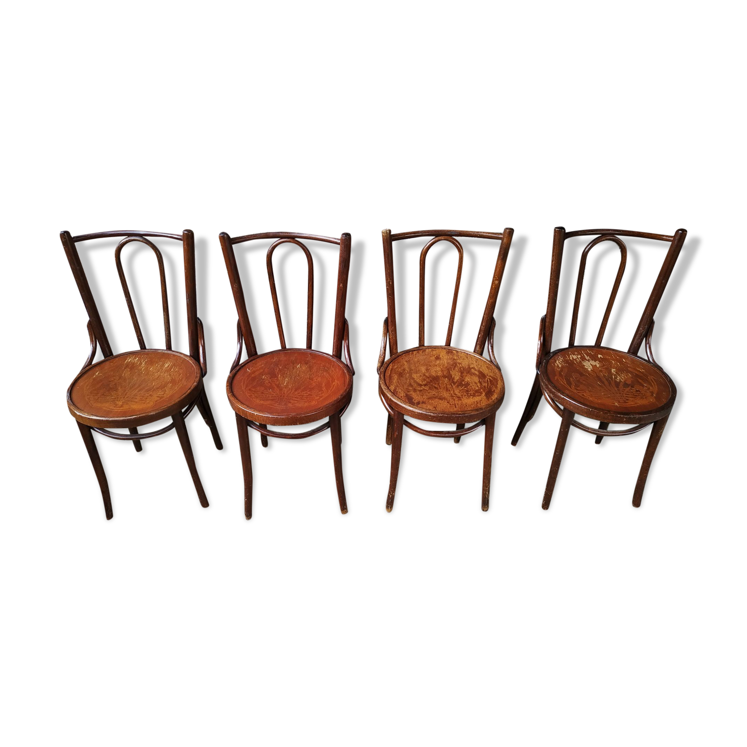 Series of four bistro chairs