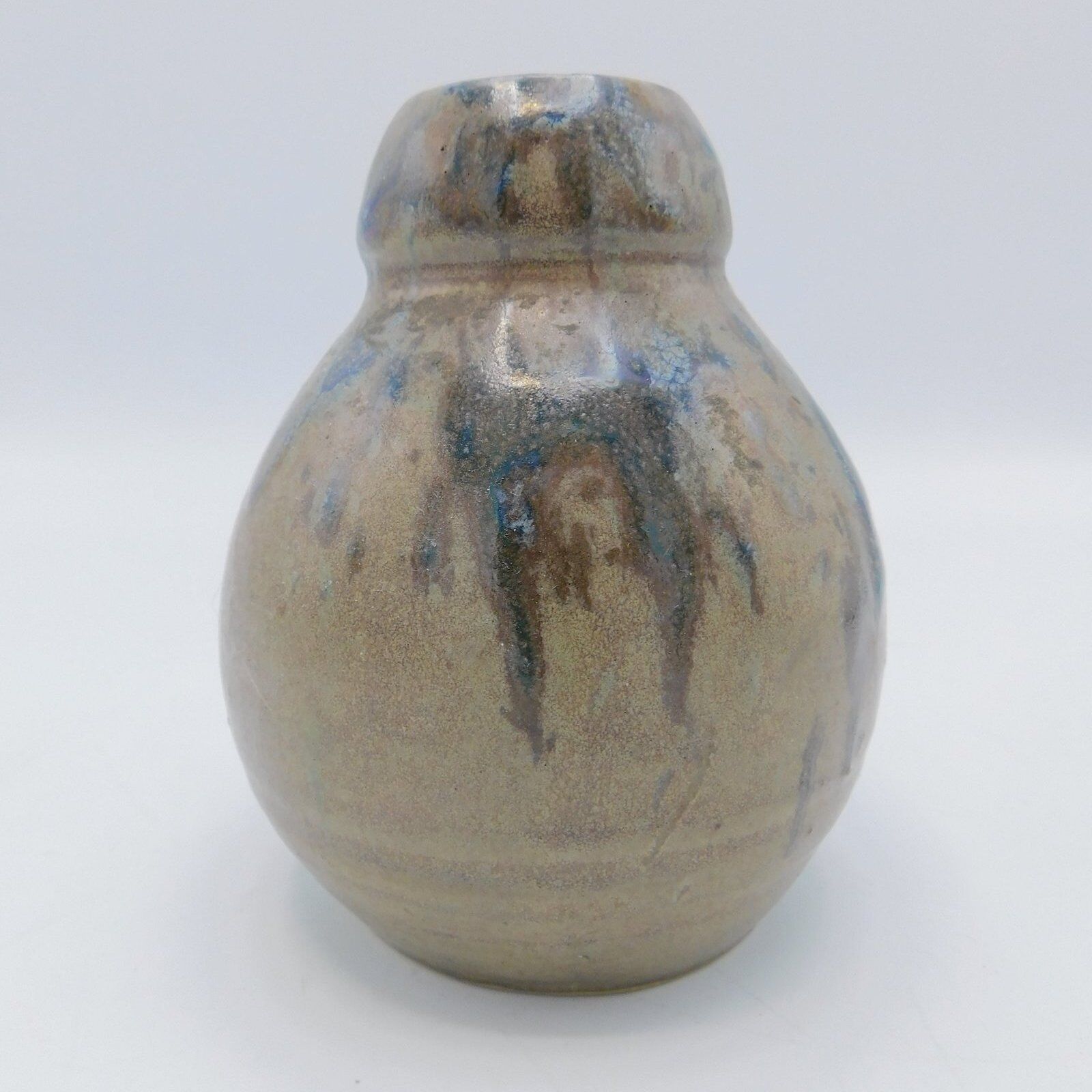 Vase coloquinte en grès vernissé