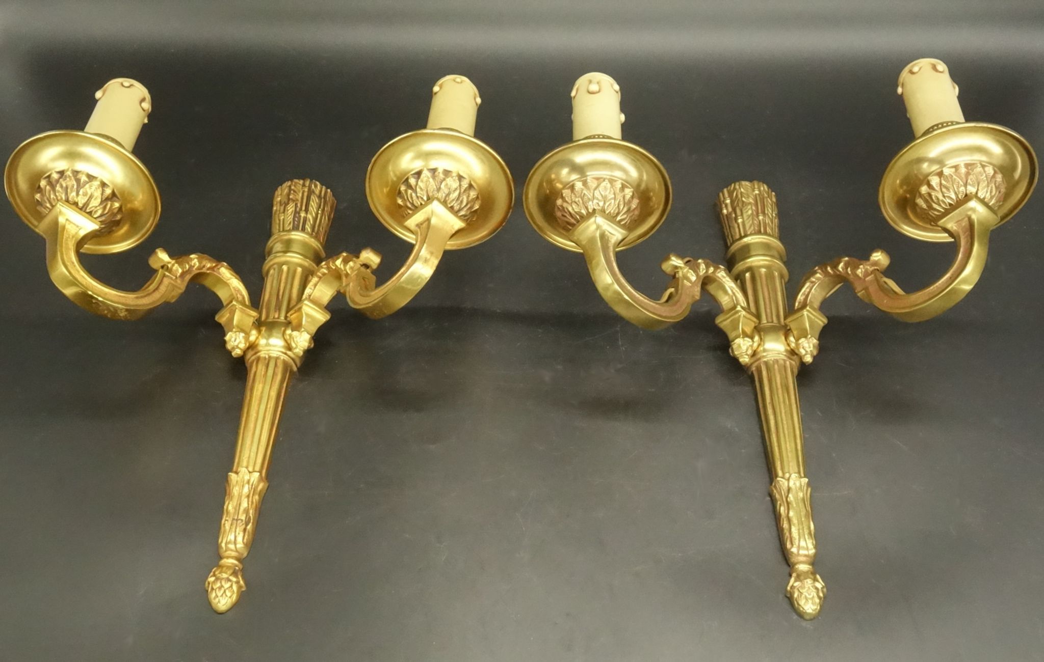 Pair of Louis XVI style wall sconces