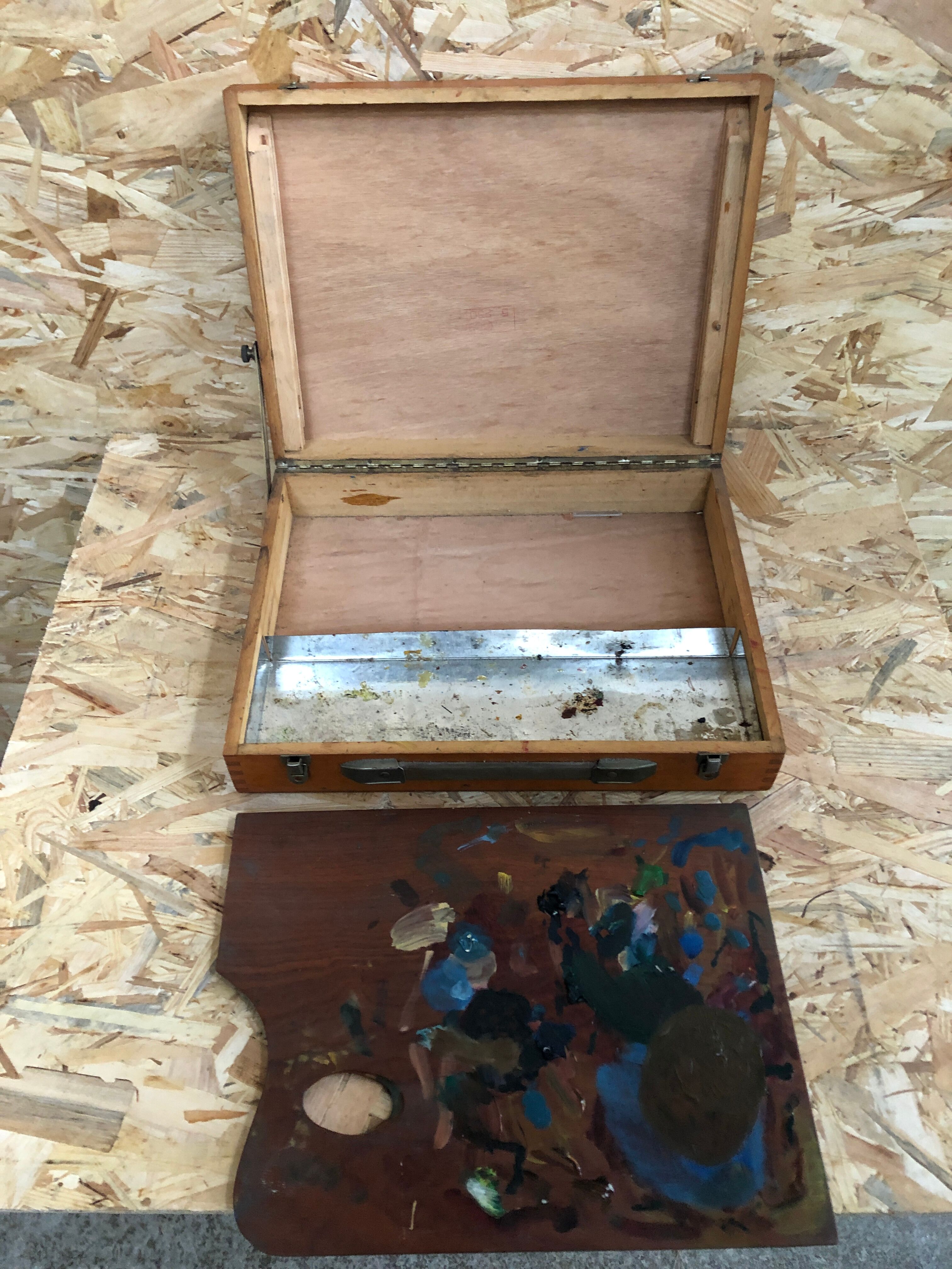 Old wood painter's case