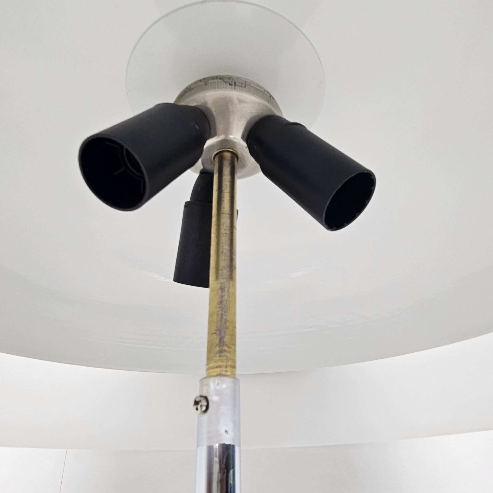 Mushroom Table Lamp in Chrome, Italy 1970's
