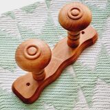 Double wooden hook