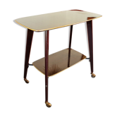 Tv in formica on wheels - the 1960s vintage Cabinet