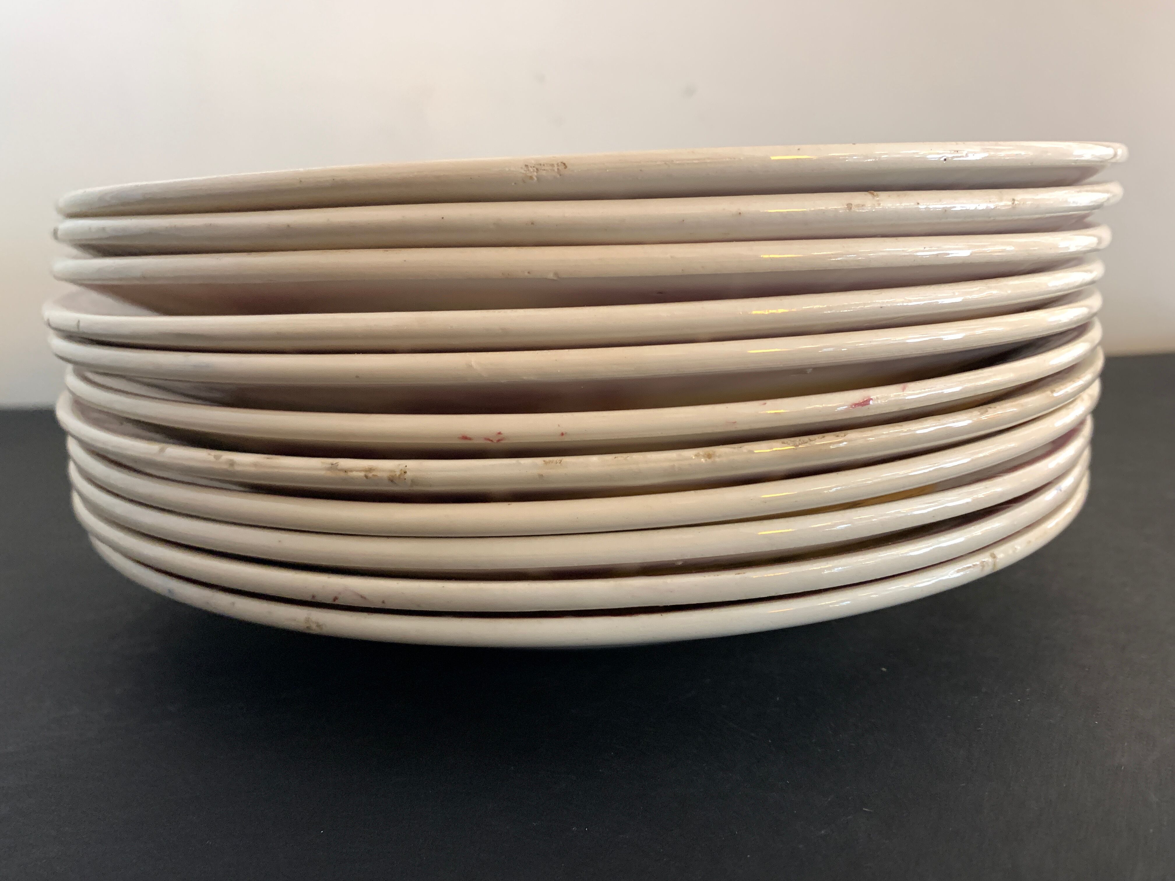 11 Flat plates Badonviller art nouveau