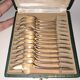 12 small mocha spoons. Christofle Paris.