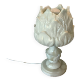 Alabaster lamp depicting an artichoke, 1940s-1950s