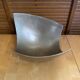 Service bowl michael lax design polished aluminium 1980s vintage cut