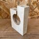 Vase soliflore en travertin 1970