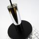 Set of 2 space age lucite and metal pendants, 1970s