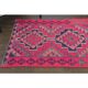 1970s Vintage Turkish Hand-Knotted Wool Cotton Pink Runner Rug 91x312