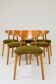 Wild green dining chairs light wood