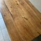 Large vintage farmhouse table from the 50s in solid wood (oak)