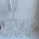 Set of 4 crystal wine glasses 60s