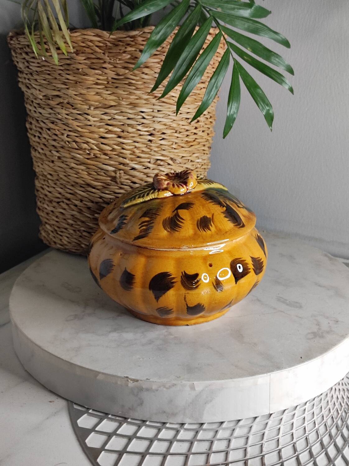 Vintage ceramic candy box