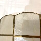 Pair of mother-of-pearl shell sconces