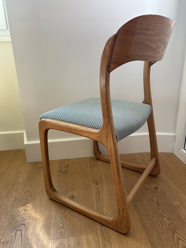 Lot 6 chaises Baumann traineau