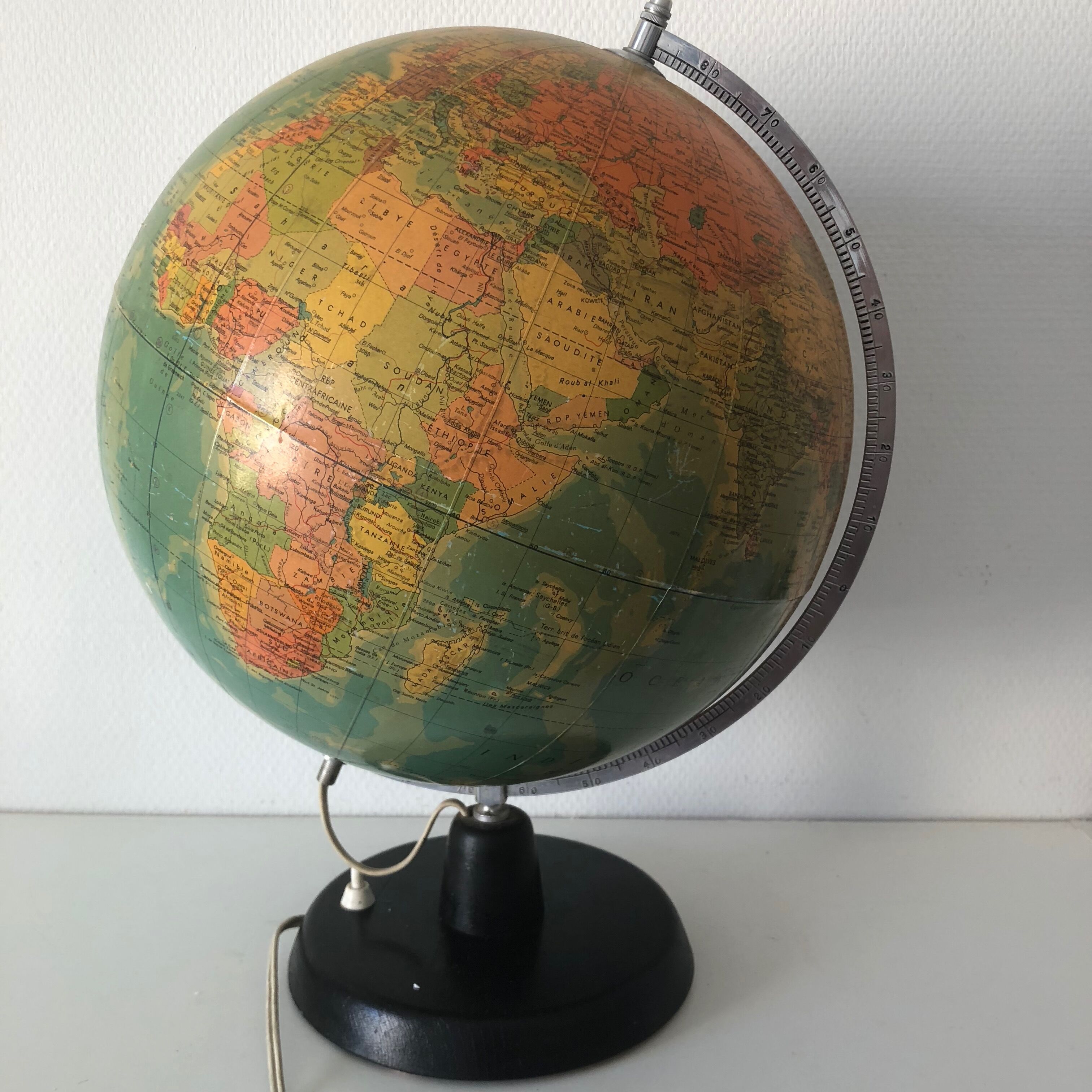 Rath 46 cm GDR 1974 vintage globe
