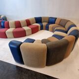 Huge "Mississippi" Lounge Sofa by  Groupe Artifort, 1970's