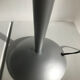 Gray lamp with oval frosted glass lampshade