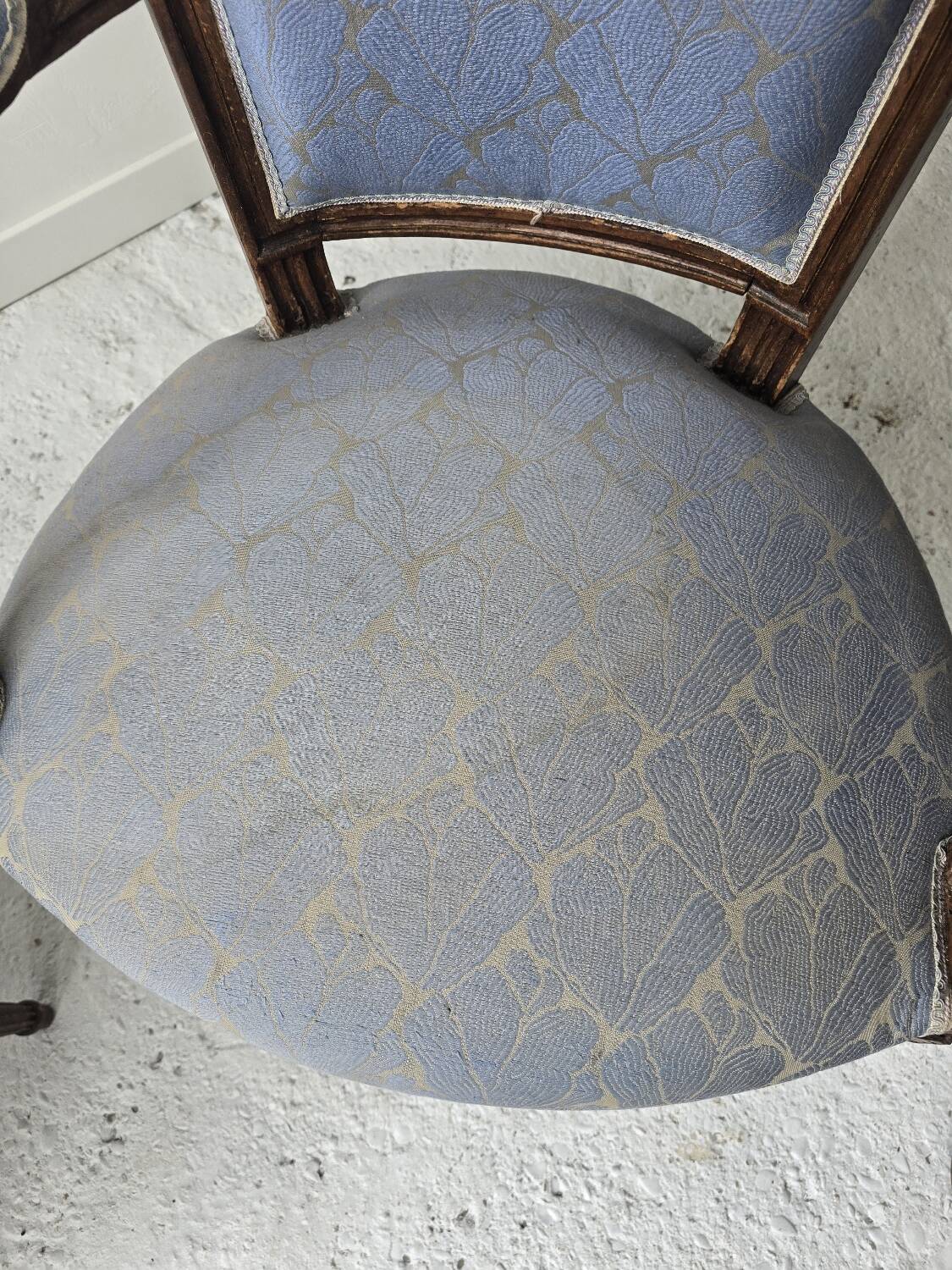 Pair of 18th-century Louis XVI cabriolet armchairs