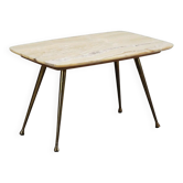 Vintage coffee table in onyx and brass, design, Italy, 1950s-1960s