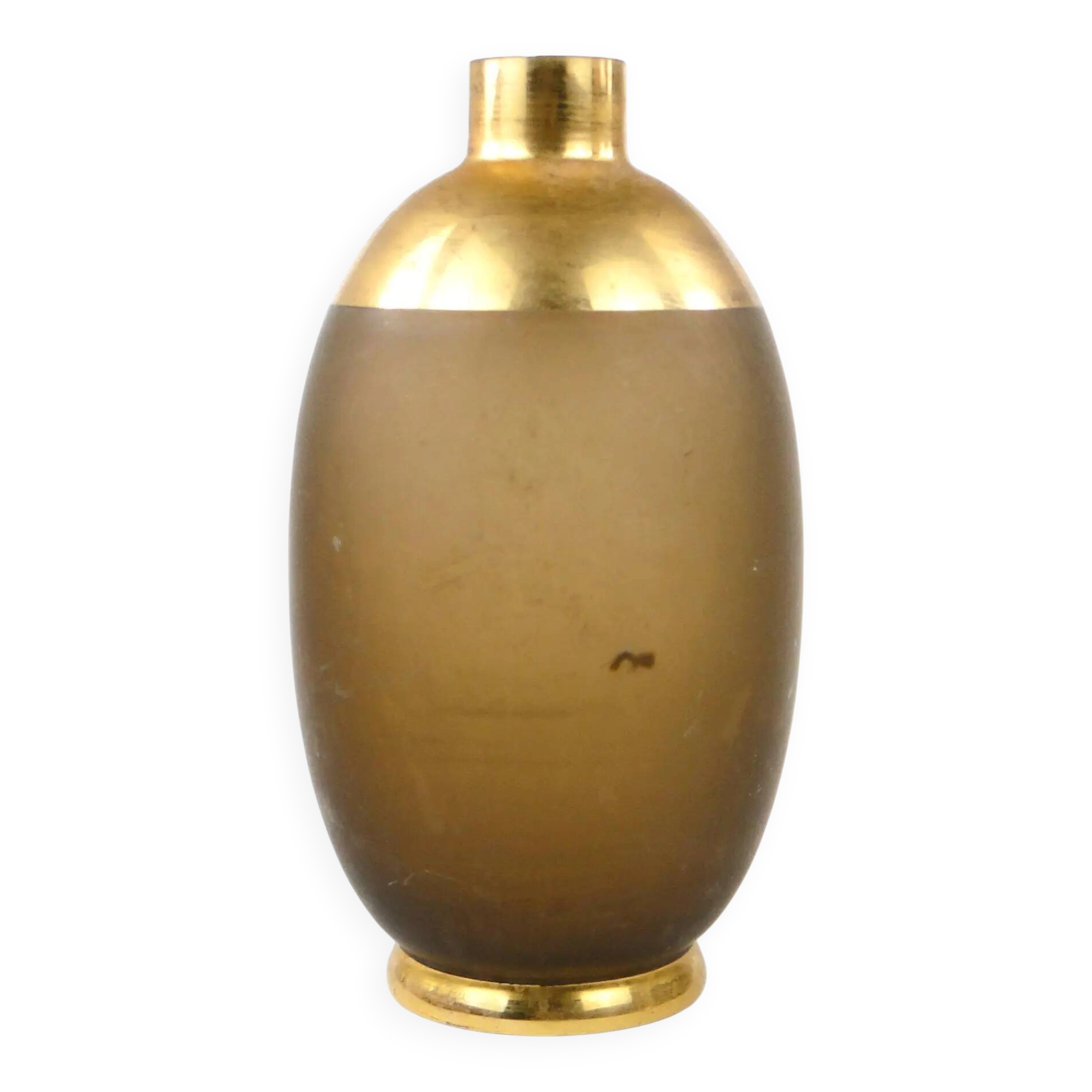 Water carafe, mid-century modern, smoked glass, Kamenický Šenov, Czechoslovakia, 1950s