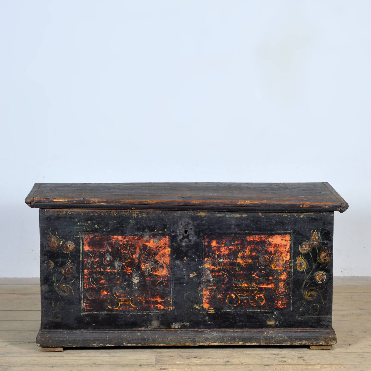 Folk art wedding chest, circa 1850