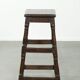 Antique English oak stool / joint stool from the 18th century