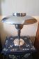 Lampe champignon vintage chromée, style industriel