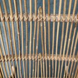 Mid-century German rattan rocking chair from Deutschen Werkstätten Hellerau, 1960s.