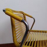 Vintage children's scoubidou armchair