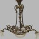Louis XV style chandelier in bronze and frosted glass 20th century