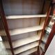 Antique mahogany veneer display cabinet from the 19th century - Louis Philippe style