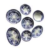 Lot of plates in earthenware creil mounteau