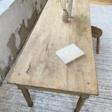 2m walnut drapery farmhouse table