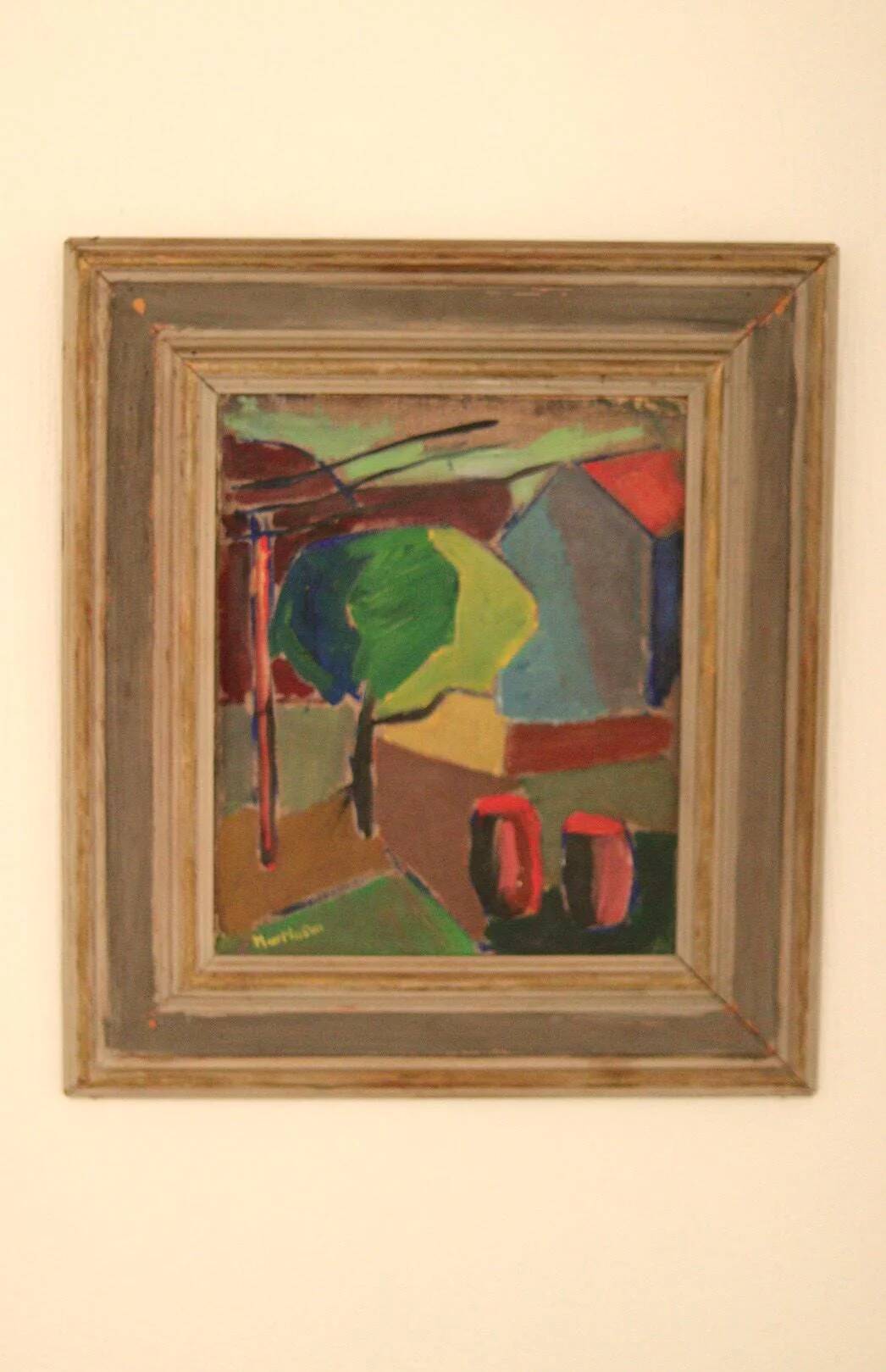 House obscured by a tree by Harry Martinson