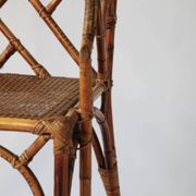 Vintage bamboo dining set in Chippendale style, Italy, year