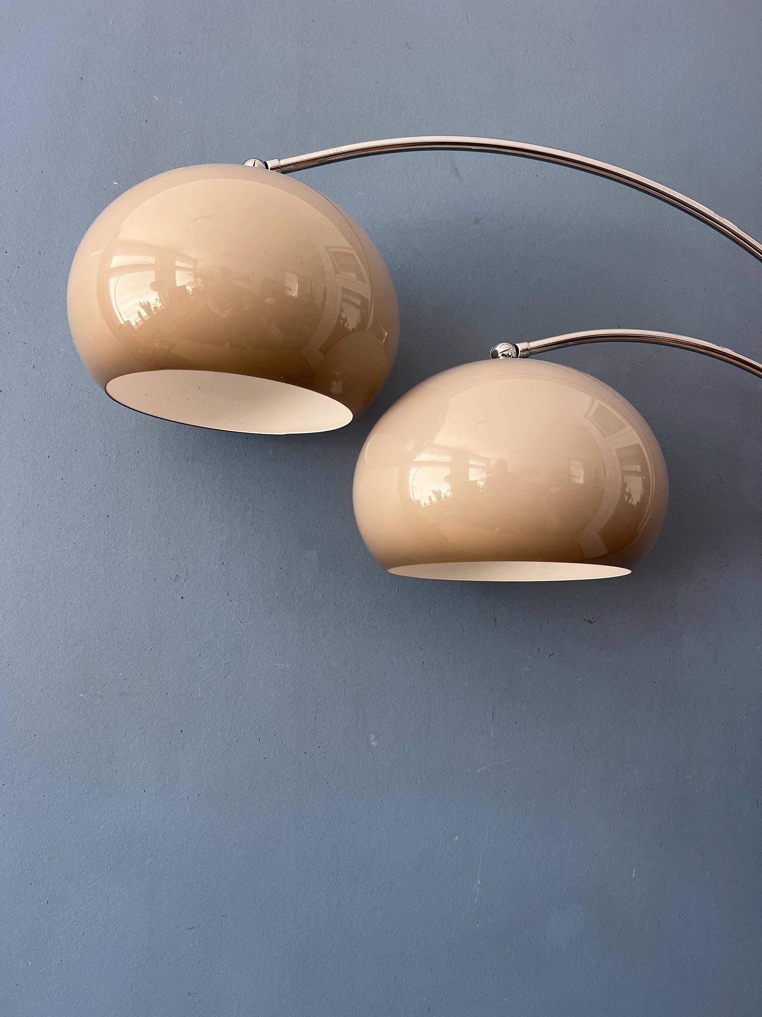 Dijkstra Mid-Century double arc mushroom floor lamp