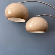 Dijkstra Mid-Century double arc mushroom floor lamp